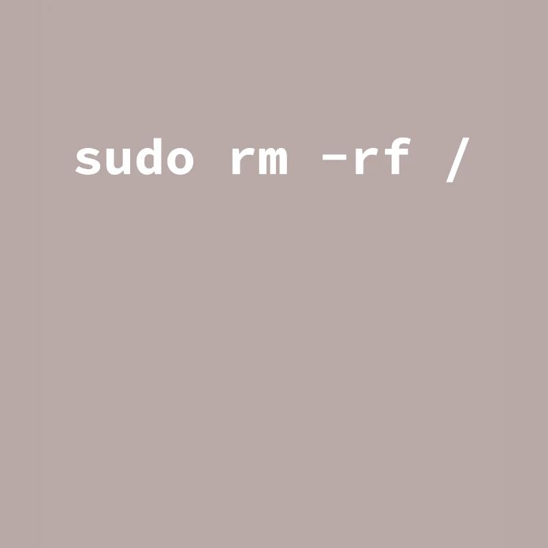 Ordinateur - Sudo rm -rf / Tux Linux Penguin -