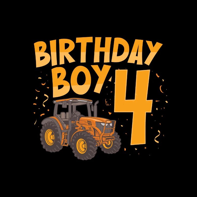 Bithday boy 4 tractor