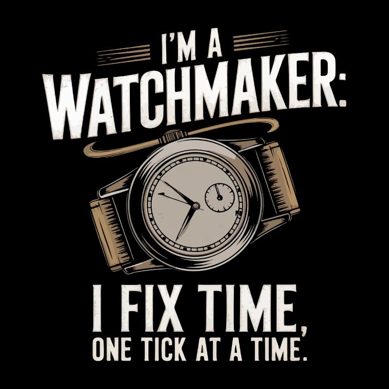 I’m a watchmaker: I fix time, one tick at a time.