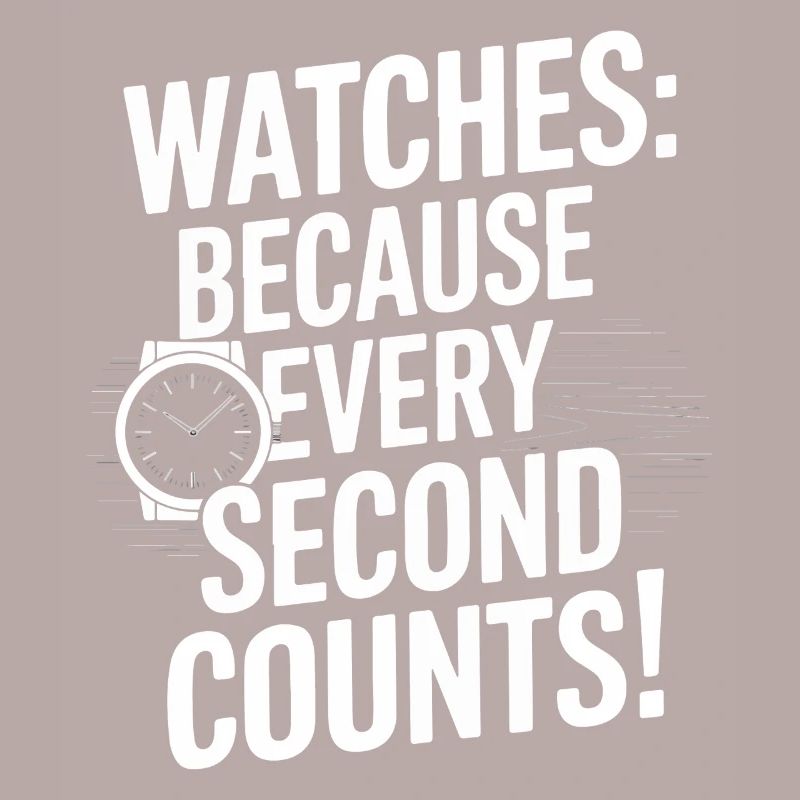 Watches: Because every second counts!