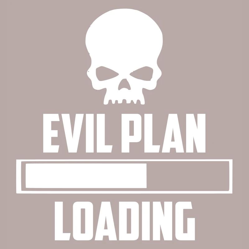 evil plan loading funny logo