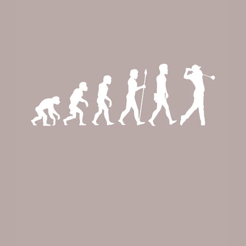 Golf Evolution Golfer Caddy Geschenk Golfspieler