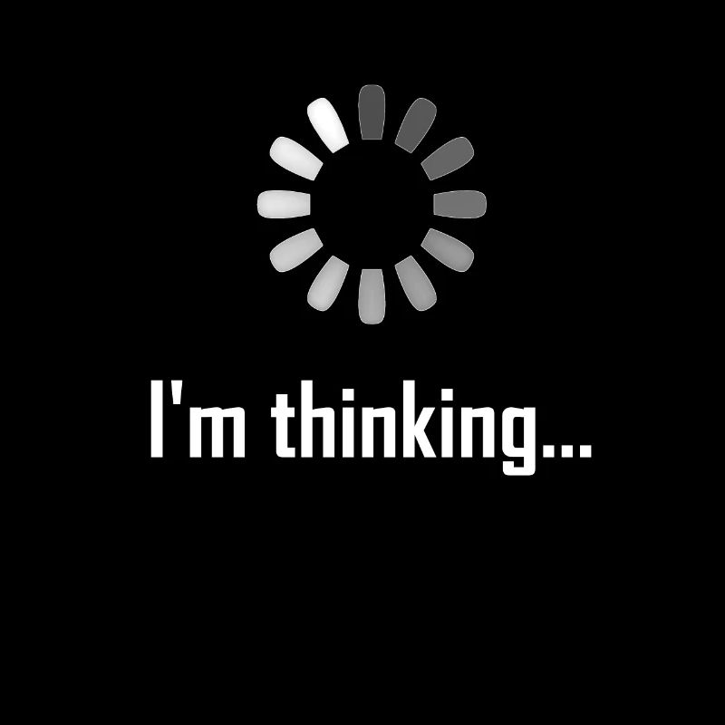 I'm Thinking Loading Icon Gamer Nerd Geek Gift