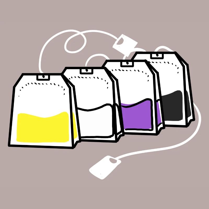 Nonbinary Pride Tea Bag Nonbinary Pride