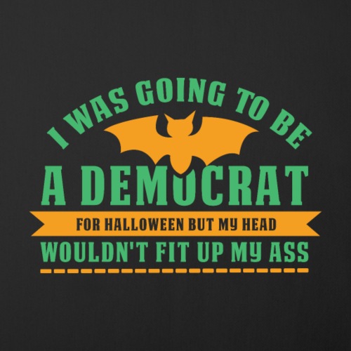 Ich wollte ein Demokrat zu Halloween sein - Sofakissenbezug 45 x 45 cm