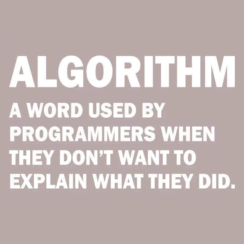 Algorithm Admin Informatique Nerd programmation