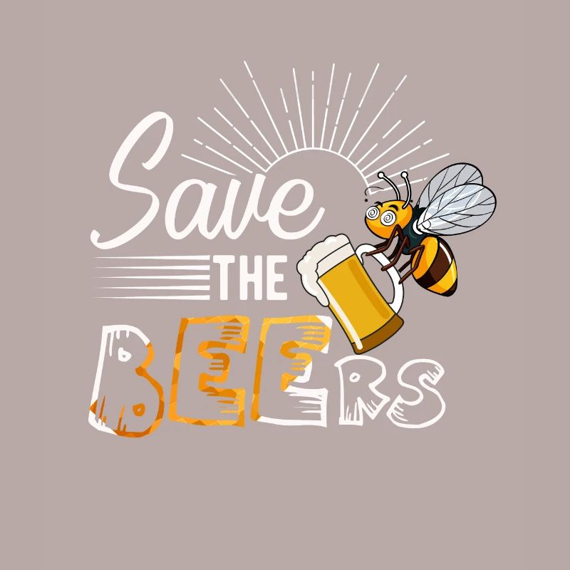 Bier Biene Spruch cooles Geschenk