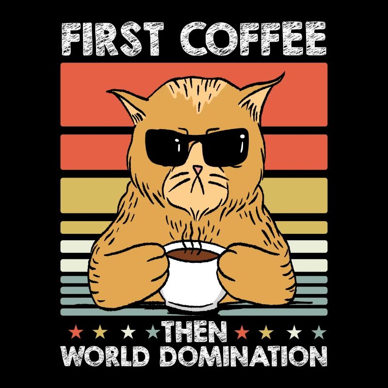 Cat Coffee Sunglasses