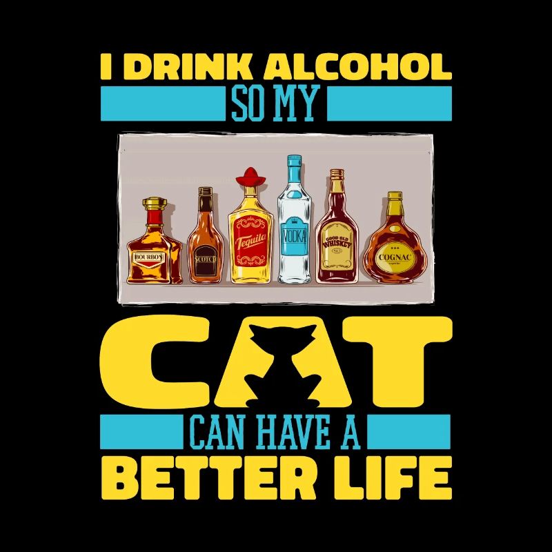 Drinking alcohol drinking cat