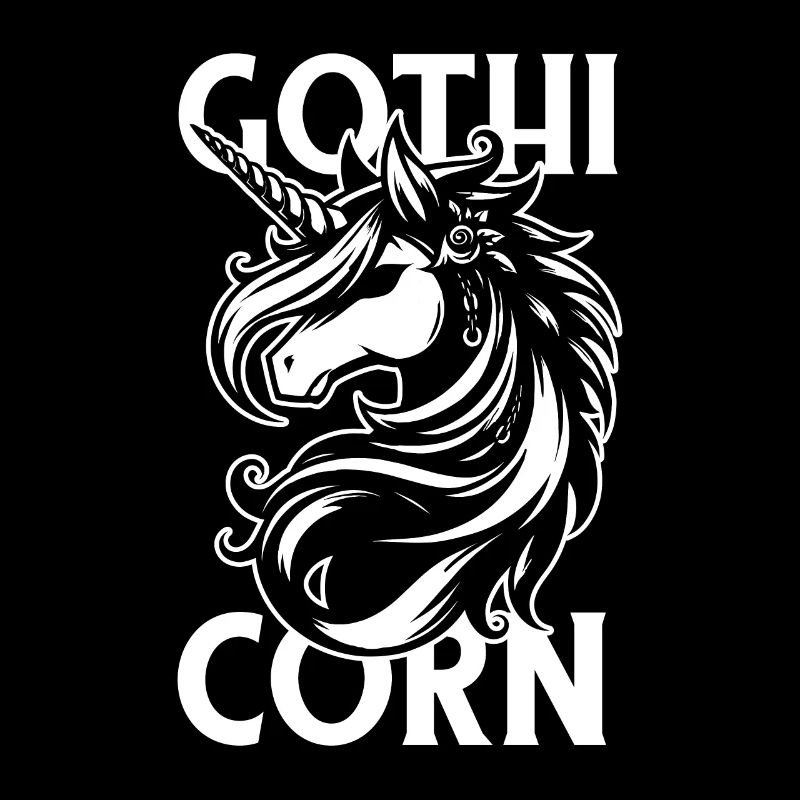 Gothic Einhorn Gothicorn