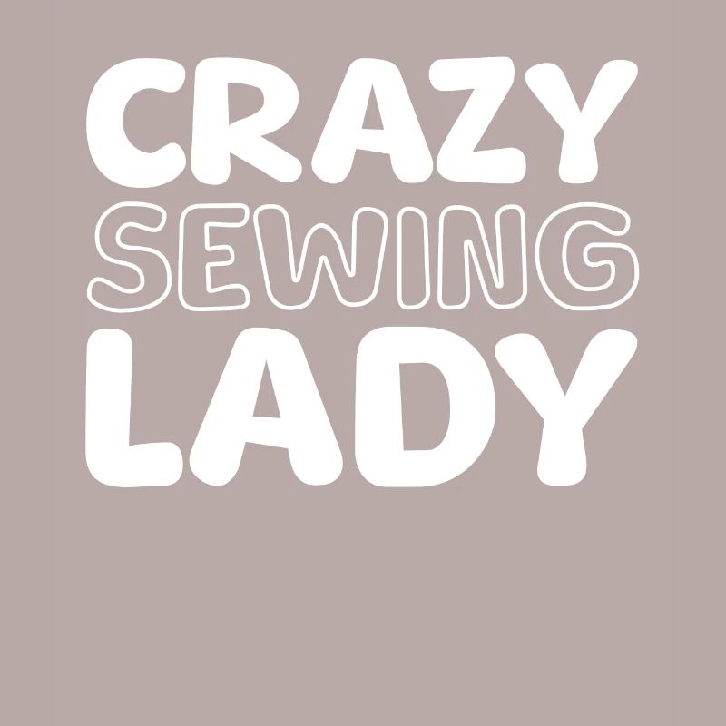 Sewing Machine Crazy Sewing Lady