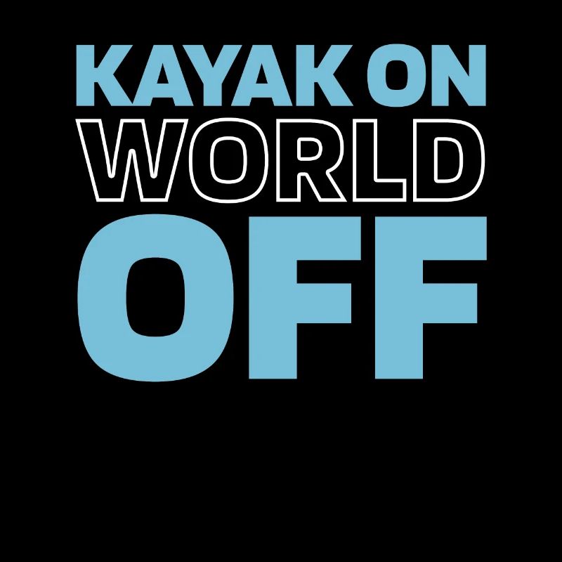 Kayaker Kayak On World Off