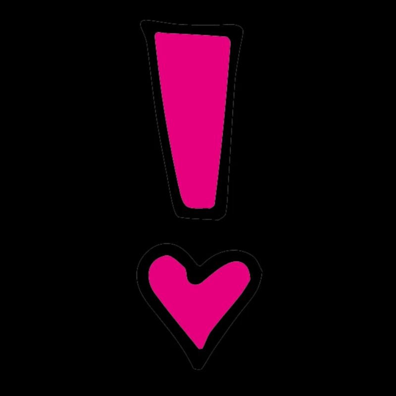 Point d'exclamation rose