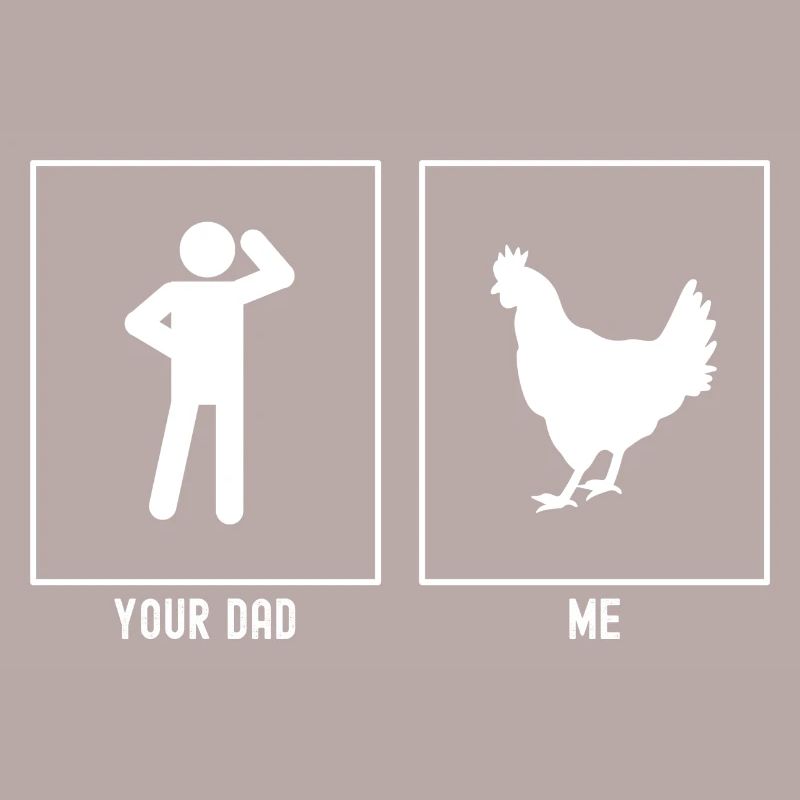 Ton père - Moi - Élevage de poulets