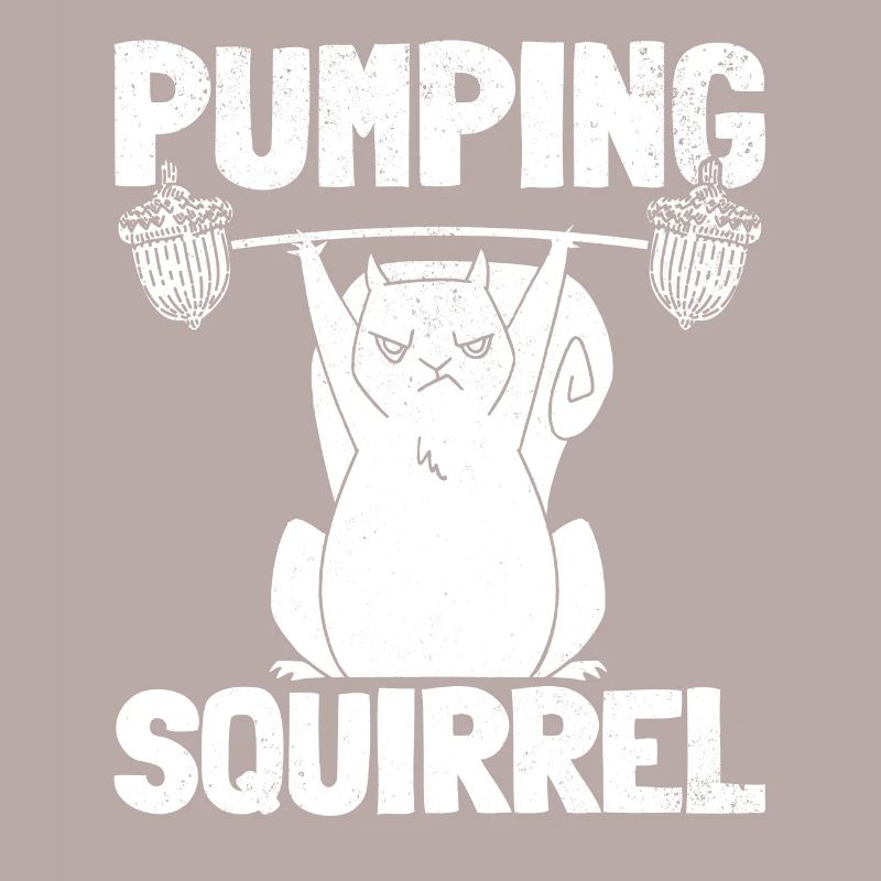 Pumpendes Eichhörnchen Powerlifting Eichhörnchen