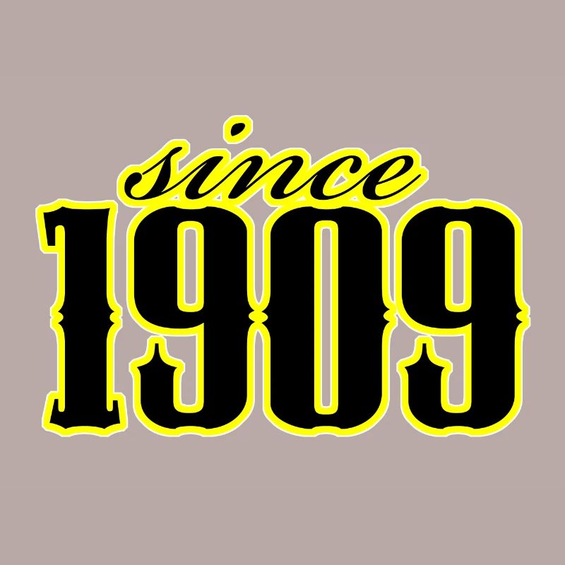 since 1909 (black)