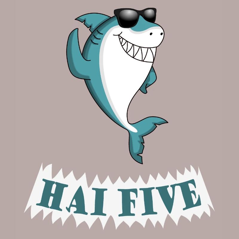 Haifisch High Five oder in dem Fall: HAI FIVE!