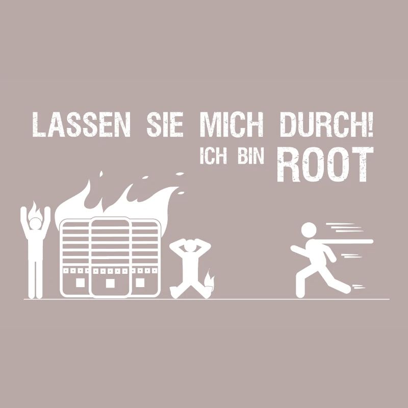 Lassen sie mich durch ich bin root Admin Geschenk