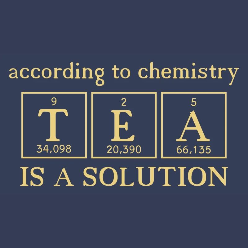 Tea is a solution - teabag chemistry elements