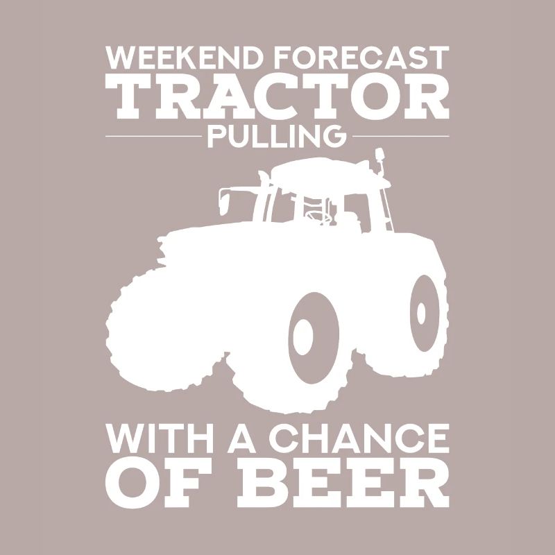 TRACTOR PULLING GIFT: Tractor pull with beer