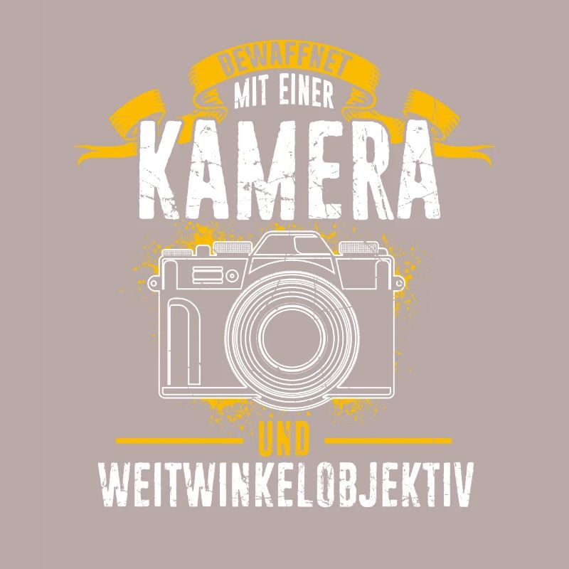 Bewaffnet mit einer KAMERA und WEITWINKELOBJEKTIV