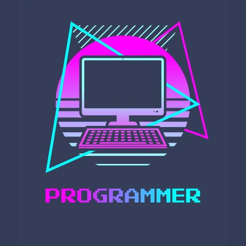 Retro Programmer Computer Programming