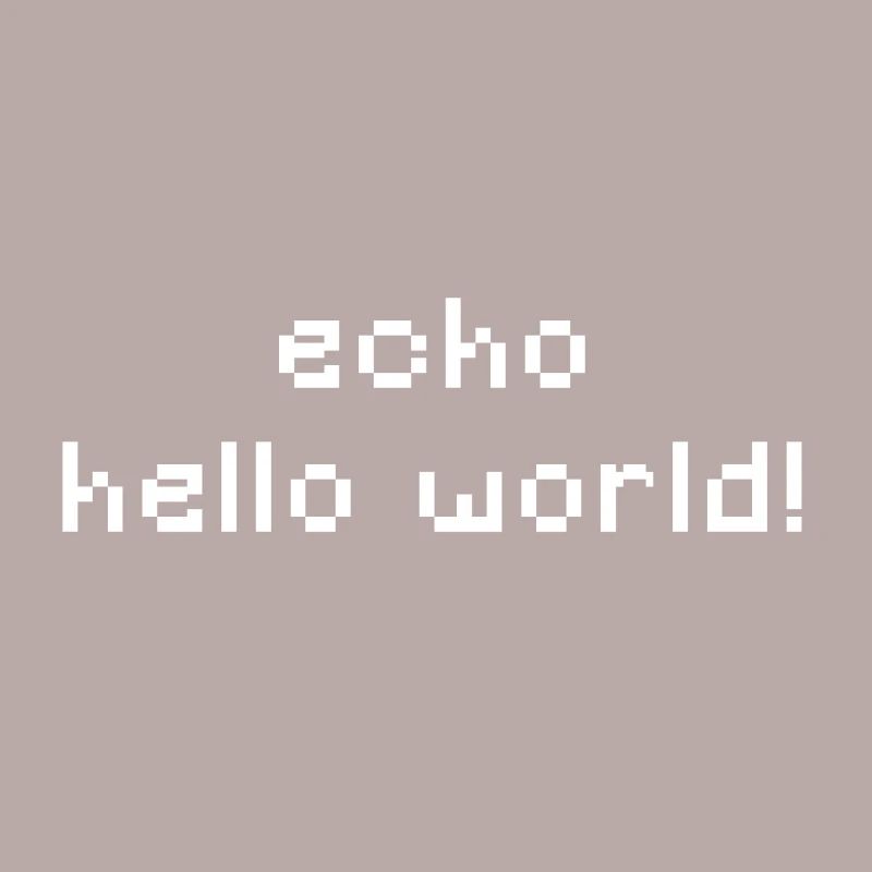 ITler - echo hello world - CMD CLI