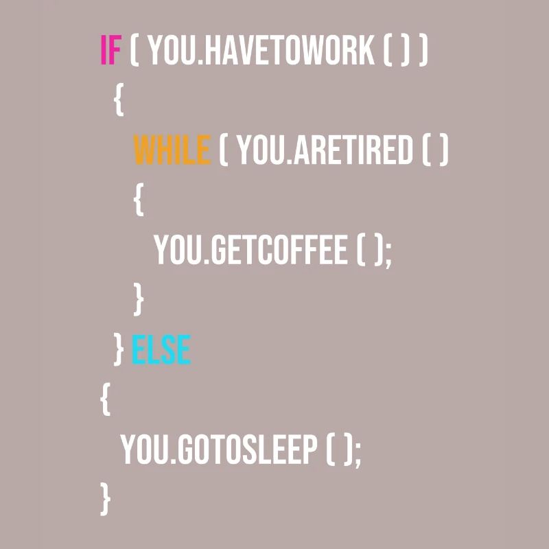 Funny Programmer Codes Coffee And Sleep