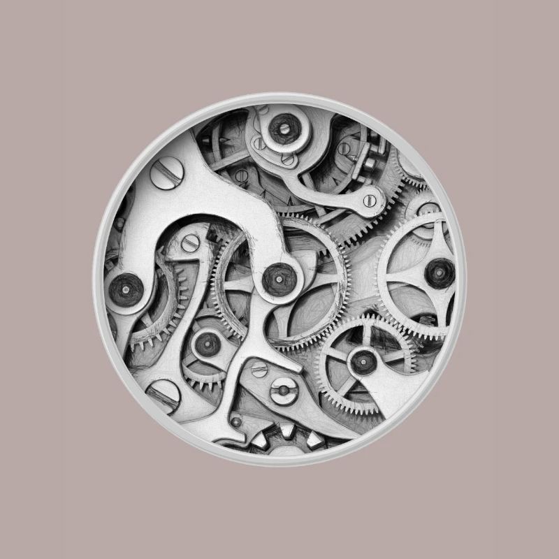 Clock - Clockwork Orange Clockwork Gear Clock