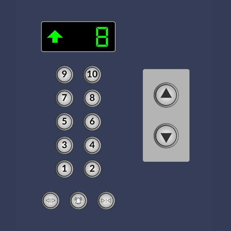 elevator panel, mechanic elevator