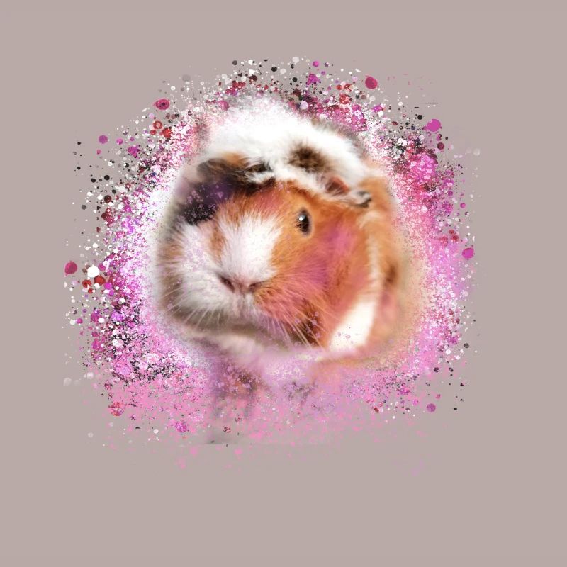 cochons d’Inde, graffitis, cochons d’Inde rosette