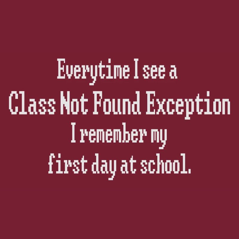 Class not Found Exception Developer Geek Shirt