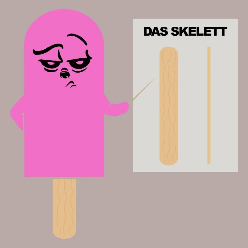 Das Skelett - Eis - Eis am Stil - Eis Anatomie
