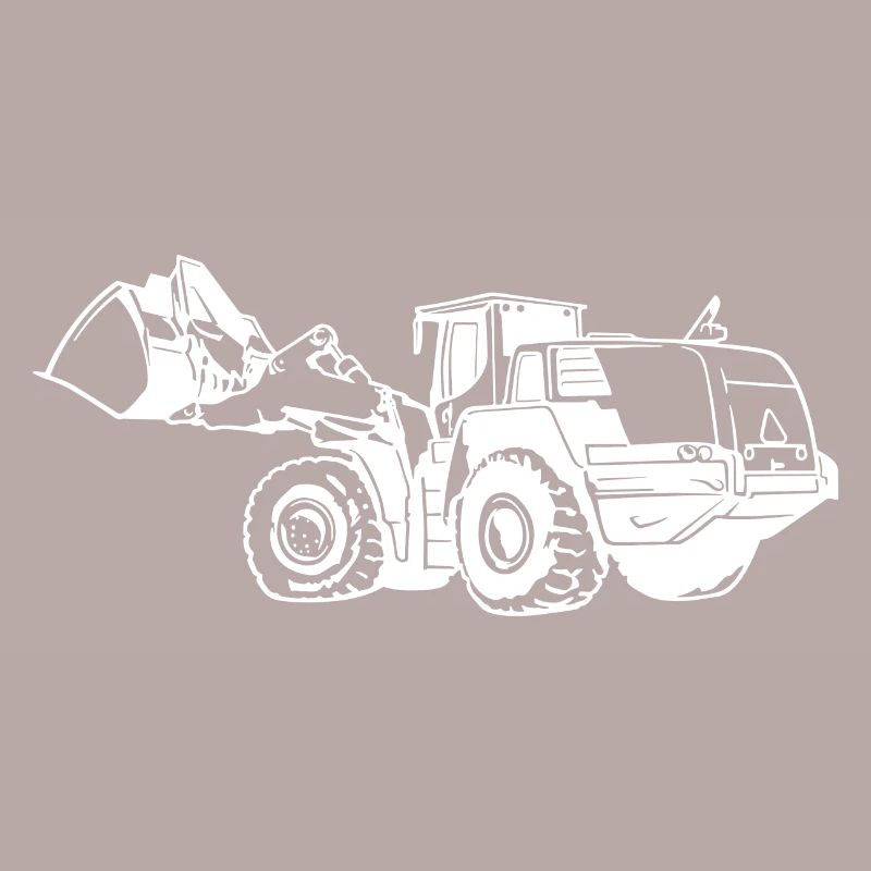 Loading machine Silhouette wheel loader quarry
