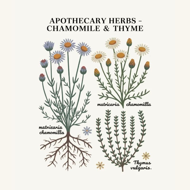 Apothecary Herbs – Chamomile & Thyme