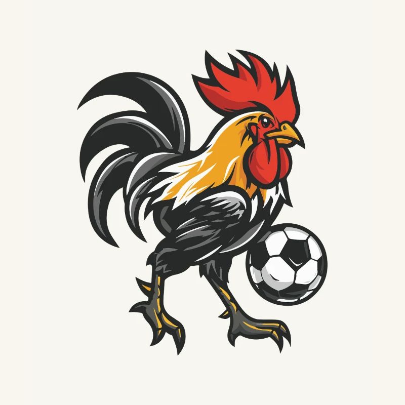 Kickerhahn Maskottchen