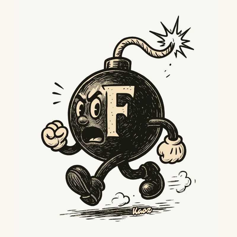 F-Bombe-Maskottchenbombe