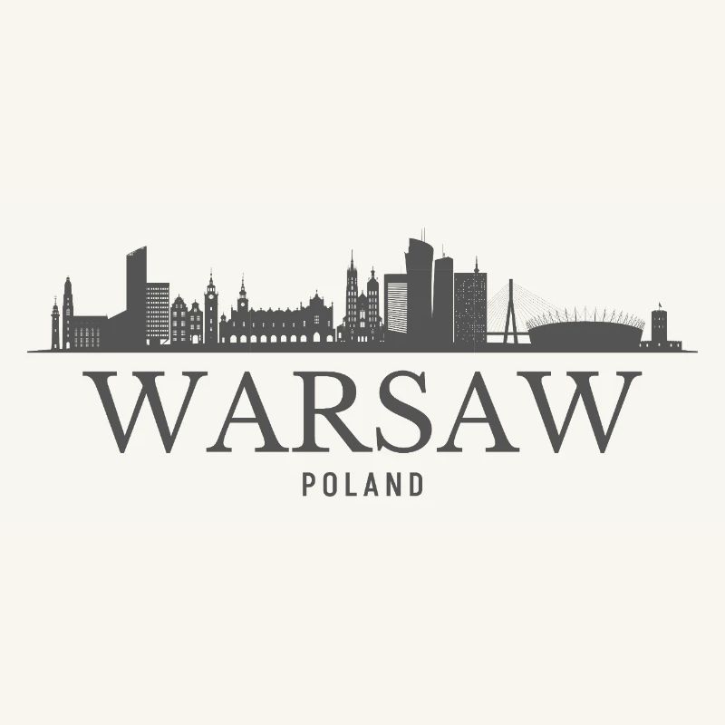 Varsovie, Pologne, silhouette de Varsovie