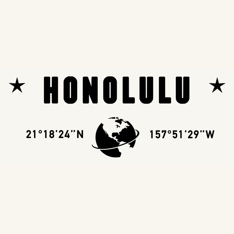 Honolulu Hawaii Coordinates Planet Earth