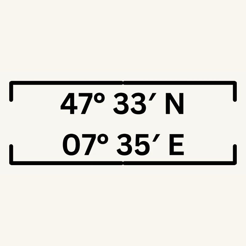 coordinates Basel Minimalist