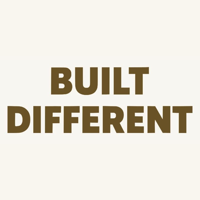 Typographie d’affirmation différente construite