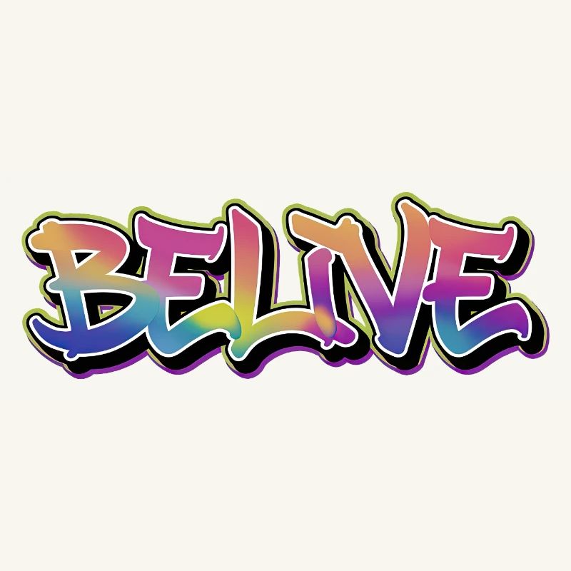 BELIVE Graffiti Rainbow