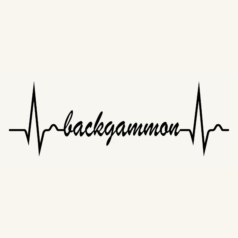 Backgammon | Board Game | Heart Curve ECG Pulse