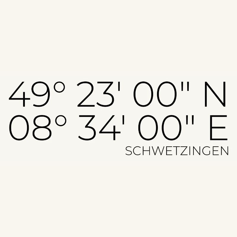 Coordinates Schwetzingen