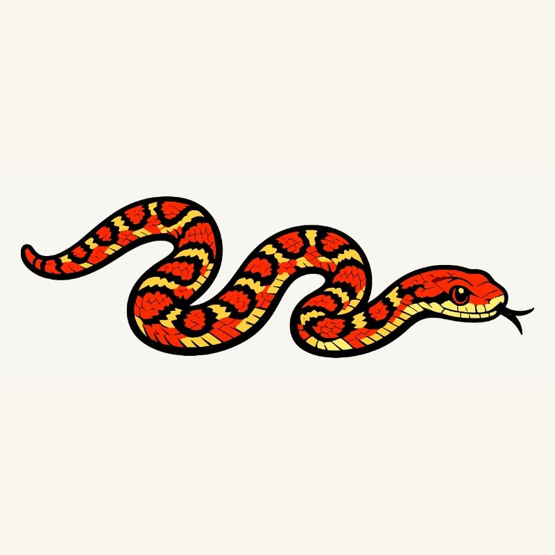 Fiery Snake Pattern