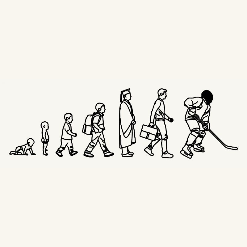 Joueurs de hockey sur glace Evolution