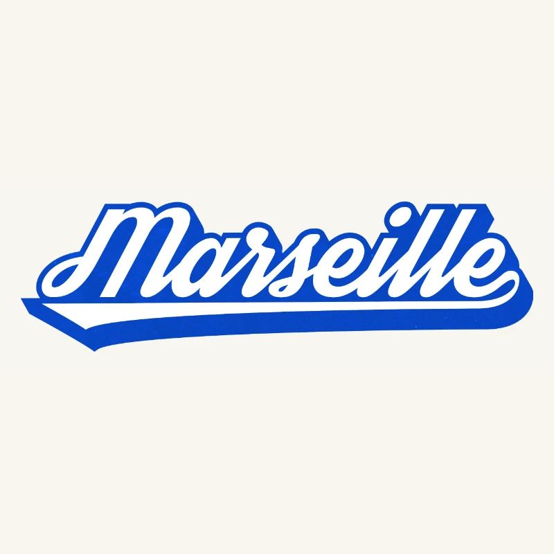 Marseille Retro Blau Script