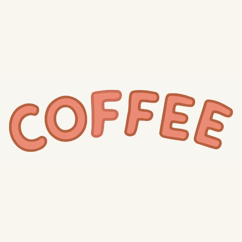 Kaffee-Letterpress-Bogen