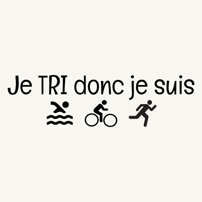 I SORT therefore I am. Triathlon humor gift