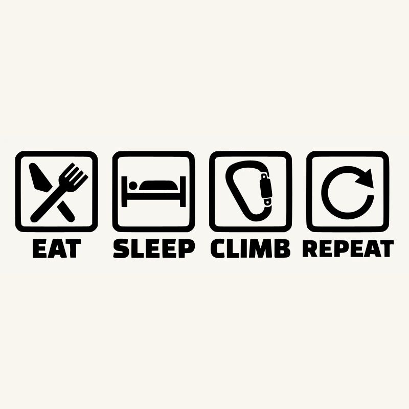 Eat Sleep Climb Repeat – Klettern & Bouldern